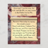 Gospel Tract Flyer (Hinten)