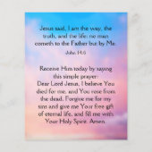 Gospel Tract Flyer (Hinten)