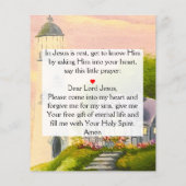 Gospel Tract Flyer (Hinten)