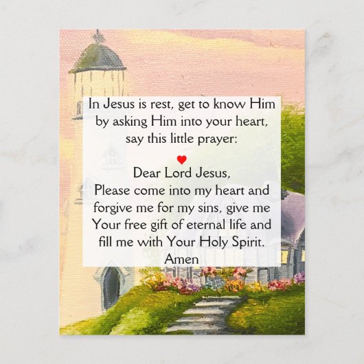 Gospel Tract Flyer (Hinten)