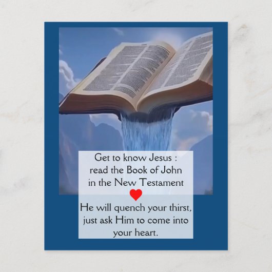 Gospel Tract Flyer (Hinten)