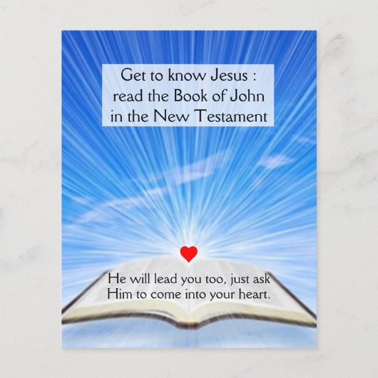 Gospel Tract Flyer (Hinten)