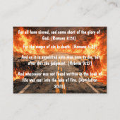 Gospel Tract Two Roads Card Visitenkarte (Vorderseite)