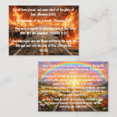 Gospel Tract Two Roads Card Visitenkarte (Vorne/Hinten)
