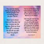 Gospel Tract  Visitenkarten (Außenseite Aufgefaltet)