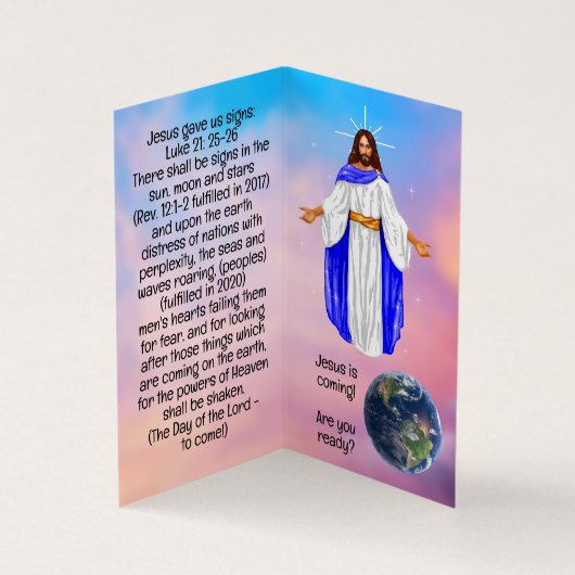 Gospel Tract  Visitenkarten (Innenseite)