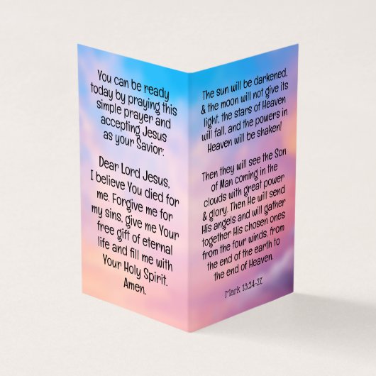 Gospel Tract  Visitenkarten (Vorderseite)