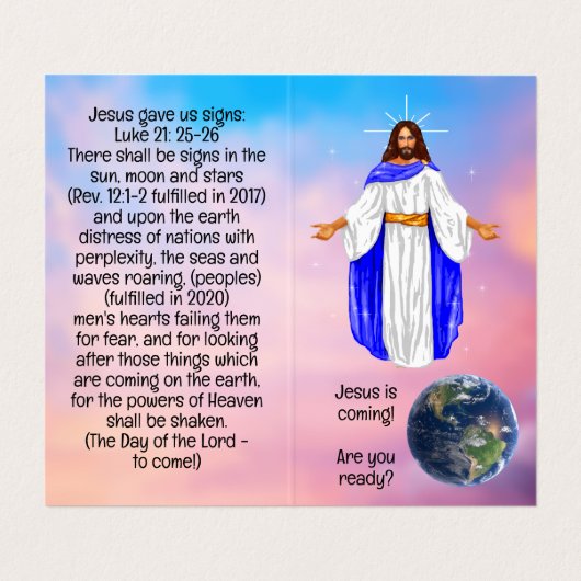 Gospel Tract  Visitenkarten (Innenseite Aufgefaltet)