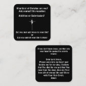 Gospel-Traktkarte Quadratische Visitenkarte (Vorne/Hinten)