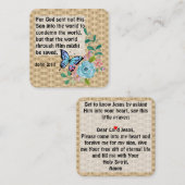 Gospel-Traktkarte Quadratische Visitenkarte (Vorne/Hinten)