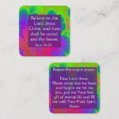 Gospel-Traktkarte Quadratische Visitenkarte (Vorne/Hinten)