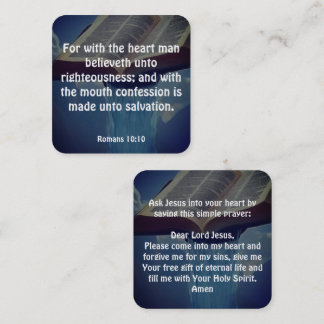 Gospel-Traktkarte Quadratische Visitenkarte