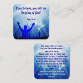 Gospel-Traktkarte Quadratische Visitenkarte (Vorne/Hinten)