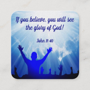 Gospel-Traktkarte Quadratische Visitenkarte