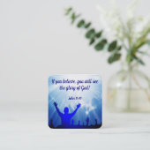 Gospel-Traktkarte Quadratische Visitenkarte (Stehend Vorderseite)