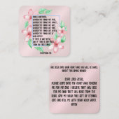 Gospel-Traktkarte Quadratische Visitenkarte (Vorne/Hinten)