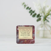 Gospel-Traktkarte Quadratische Visitenkarte (Stehend Vorderseite)