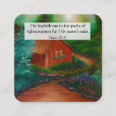 Gospel-Traktkarte Quadratische Visitenkarte (Vorderseite)