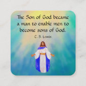 Gospel-Traktkarte Quadratische Visitenkarte (Vorderseite)