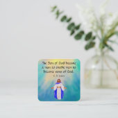 Gospel-Traktkarte Quadratische Visitenkarte (Stehend Vorderseite)