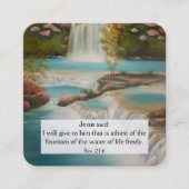 Gospel-Traktkarte Quadratische Visitenkarte (Vorderseite)