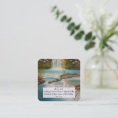 Gospel-Traktkarte Quadratische Visitenkarte (Stehend Vorderseite)