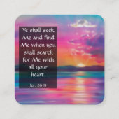 Gospel-Traktkarte Quadratische Visitenkarte (Vorderseite)