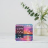 Gospel-Traktkarte Quadratische Visitenkarte (Stehend Vorderseite)