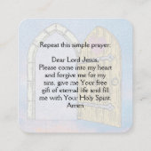 Gospel-Traktkarte Quadratische Visitenkarte (Rückseite)