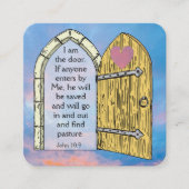 Gospel-Traktkarte Quadratische Visitenkarte (Vorderseite)