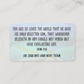 Gospel-Traktkarte Visitenkarte (Rückseite)