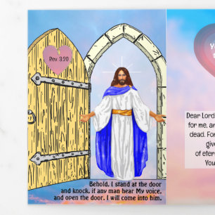 Gospel-Traktor zum Ende der Zeit Dreifach Gefaltete Karte