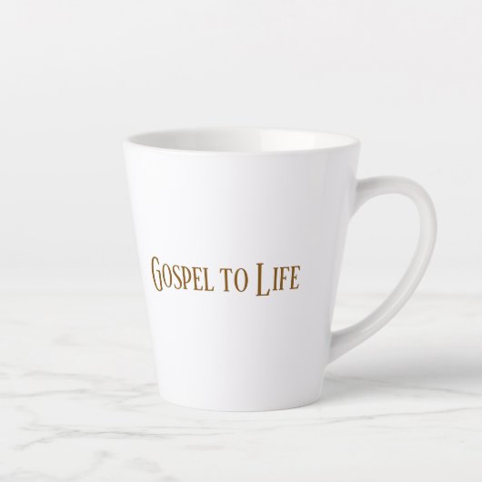 Gospel zum Leben Becher Milchtasse (Rechts)
