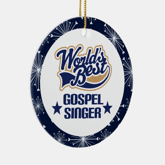 Gospelsänger-Geschenk-Verzierung Keramikornament (Rechts)