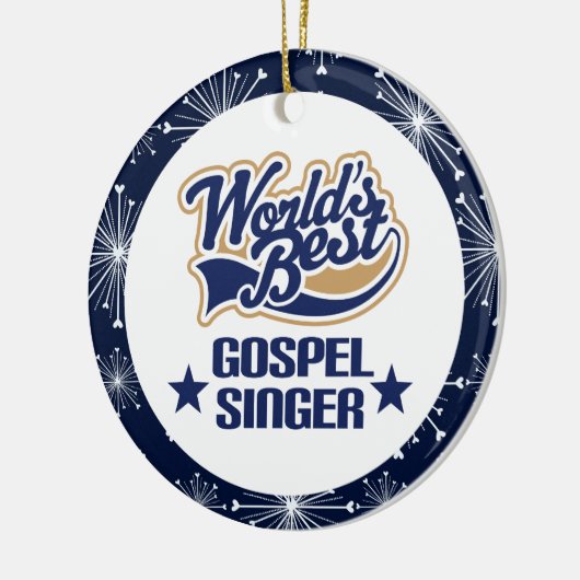 Gospelsänger-Geschenk-Verzierung Keramikornament (Links)