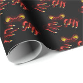 Gossamer erreicht aus den Schatten Geschenkpapier (Rolleneckpunkt)