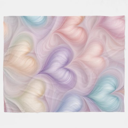 Gossamer Hearts Fleecedecke (Vorderseite (Horizontal))