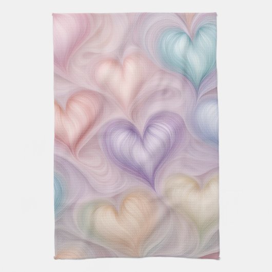 Gossamer Hearts Geschirrtuch (Vertikal)