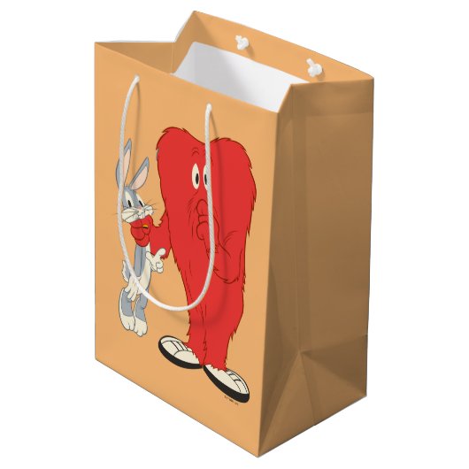 Gossamer Holding BUGS BUNNY™ Mittlere Geschenktüte (Rückseite Schrägansicht)