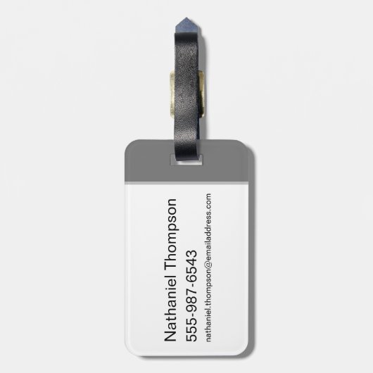 Gossamer Menacing Pose Gepäckanhänger (Rückseite vertikal)