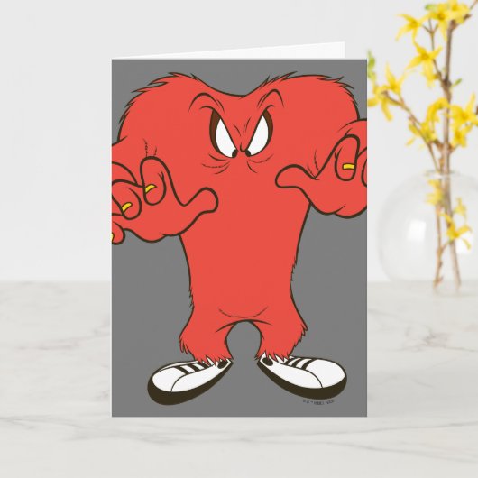 Gossamer Menacing Pose Karte (Gelbe Blume)