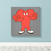 Gossamer Menacing Pose Leinwanddruck (Insitu (Holzboden))