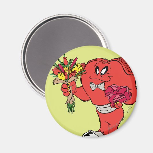 Gossamer mit Rose Magnet (Vorderseite/Rückseite)