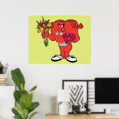 Gossamer mit Rose Poster (Heimbüro)