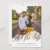 Gossamer Overlay Double Sided Photo Save the Date (Vorderseite)
