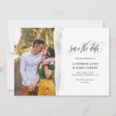 Gossamer Overlay Double Sided Photo Save the Date (Rückseite)