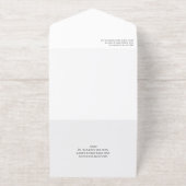 Gossamer Overlay Foto Informal Wedding Gold All-in-One-Einladung (Außenseite)