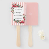 Gossamer Pink Wedding Fächer (Vorne und Hinten)