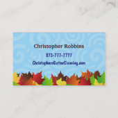 Gosse-Reinigungs-Visitenkarten Visitenkarte (Rückseite)