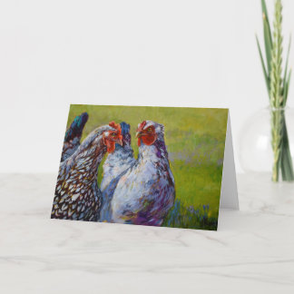 Gossick Hour Chicken Girlfriends Card leer innen Karte